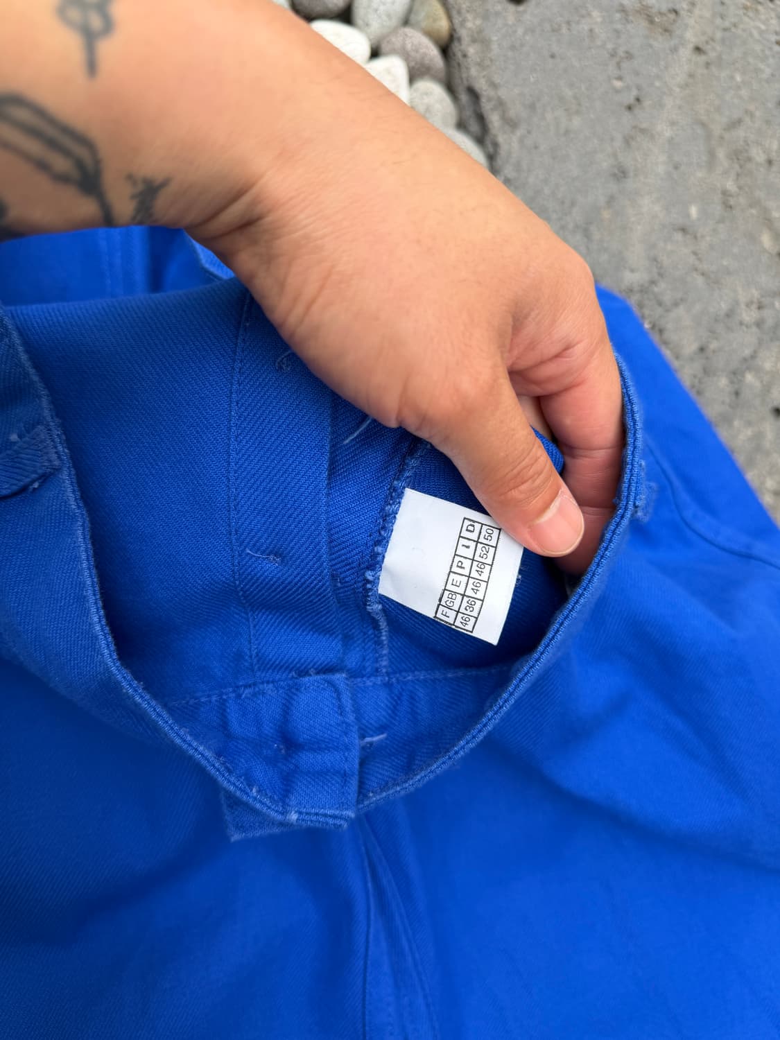 1990s INK BLUE VINTAGE FRENCH 빈티지프렌치워크팬츠 상품이미지6