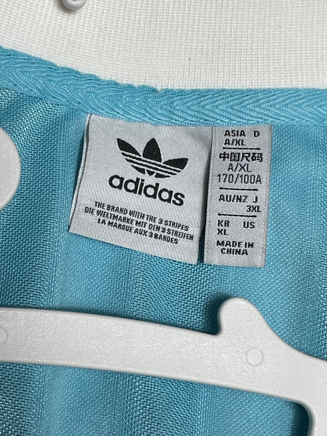 XL) 아디다스 축구 싸커 크롭탑 스카이블루 상품이미지3