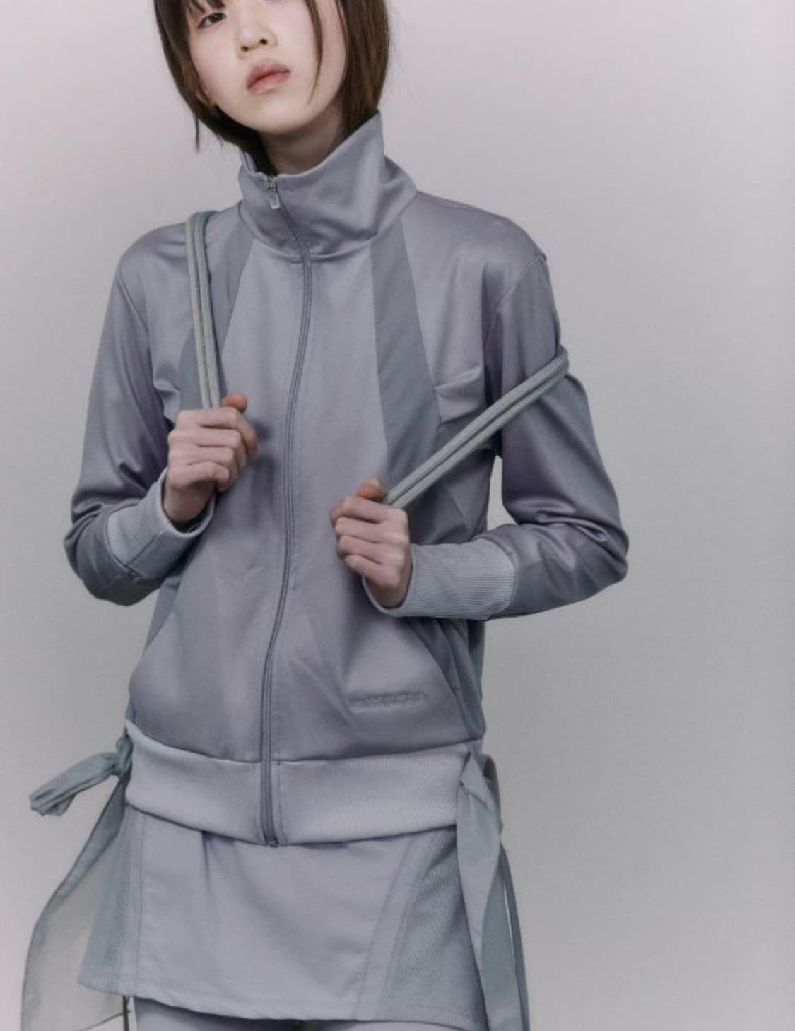 오호스 Ruffled 져지 집업 상품이미지2