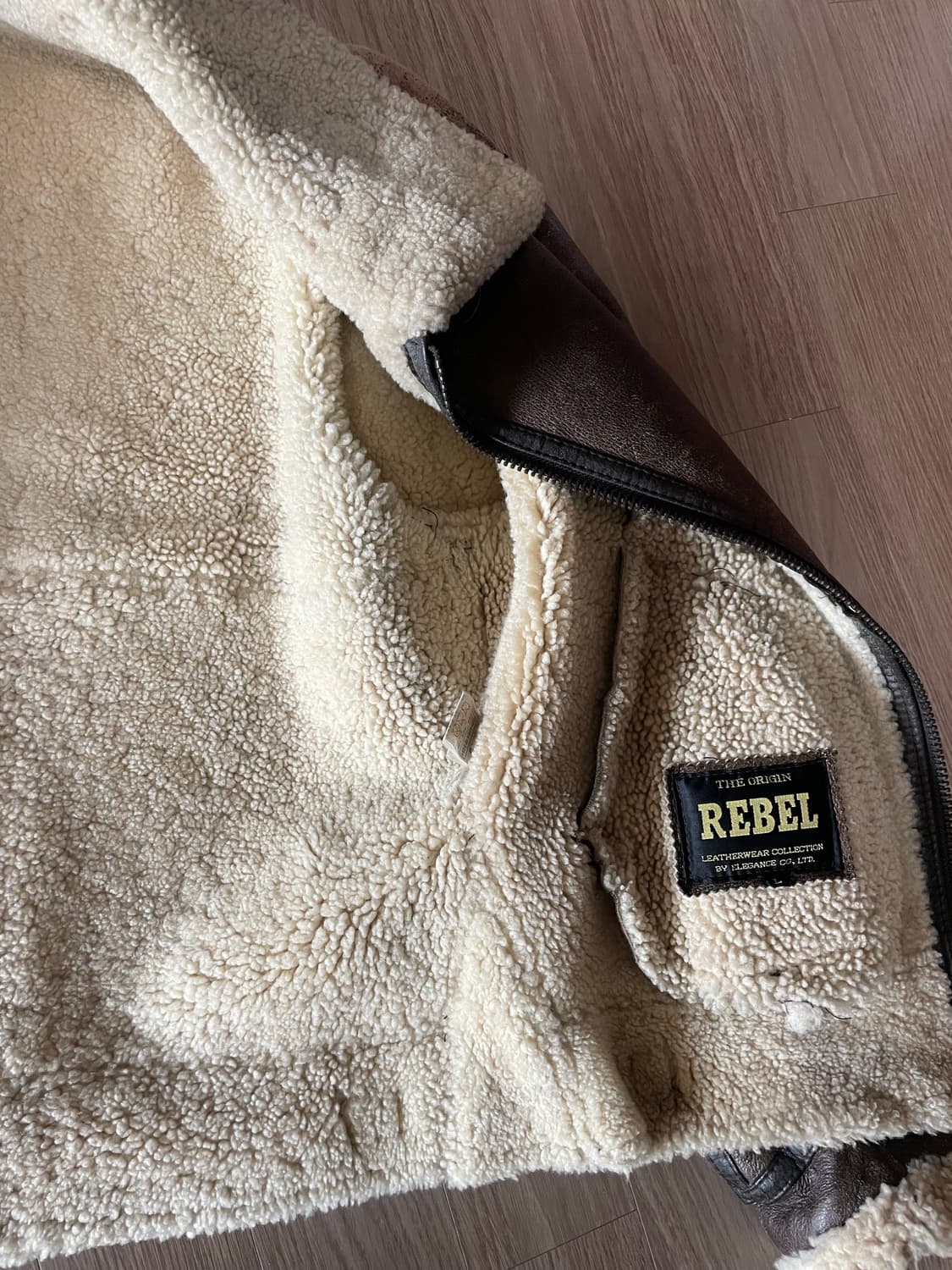 빈티지 브라운 무스탕 양가죽 상품이미지6