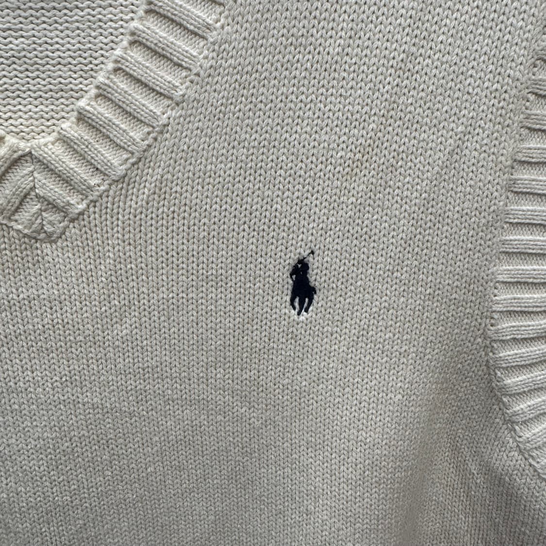 폴로 랄프로렌 베스트 네이비 포니 로고 포인트 화이트 상품이미지5