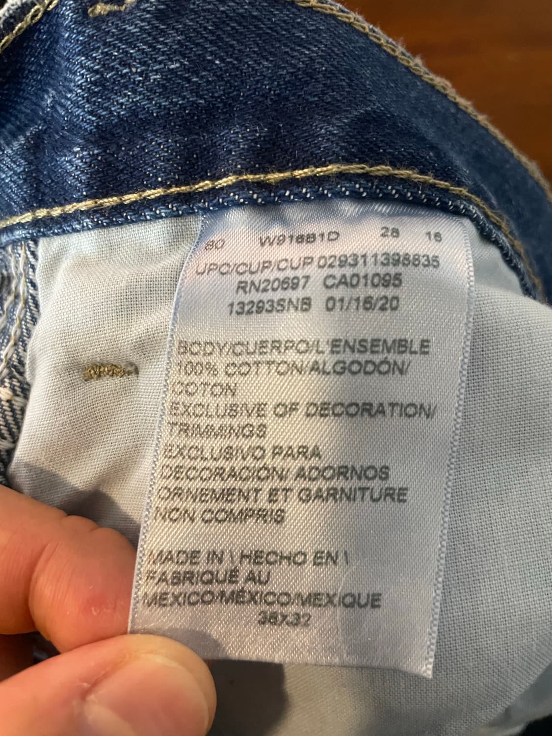 디키즈 데님팬츠 36x32 상품이미지9