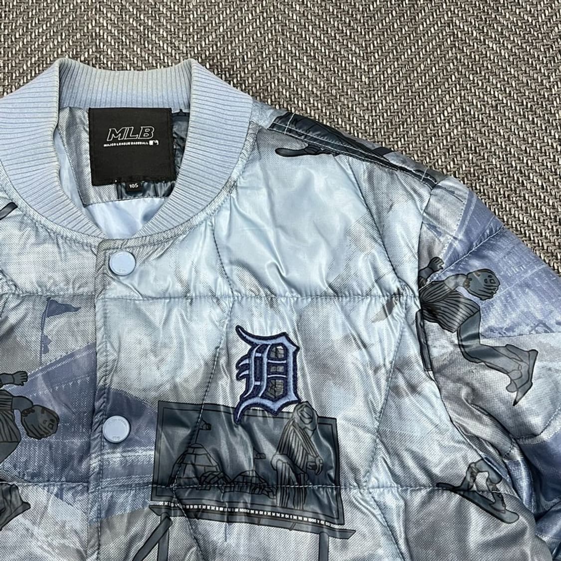 mlb 보드프린팅 바시티 패딩 v0986 상품이미지4