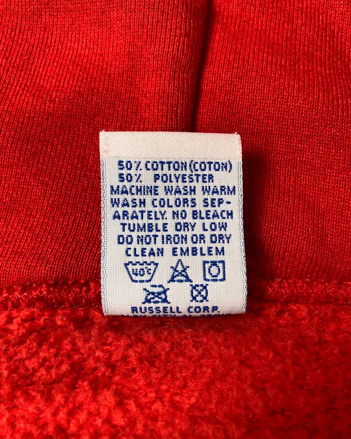 90s Russell Zip Up Hoodie (red) 상품이미지4