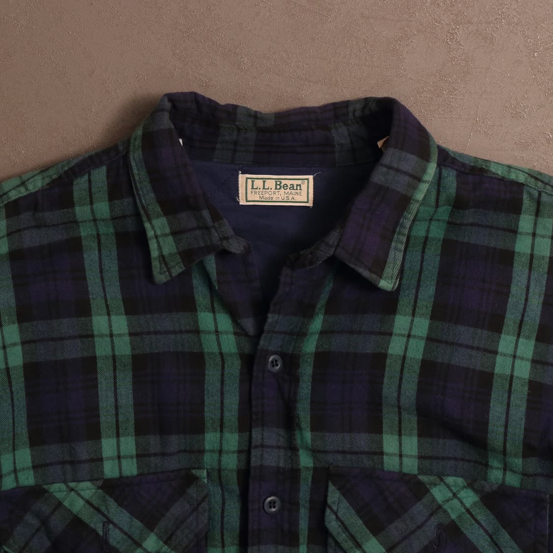 90's 엘엘빈 플란넬 체크 누빔자켓 A1573 상품이미지2