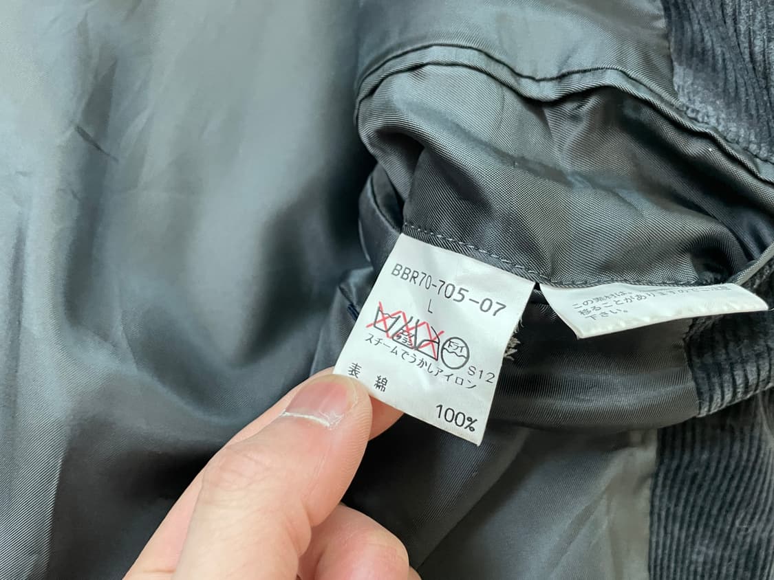 버버리 런던 코듀로이 블랙 자켓  J03911 상품이미지6