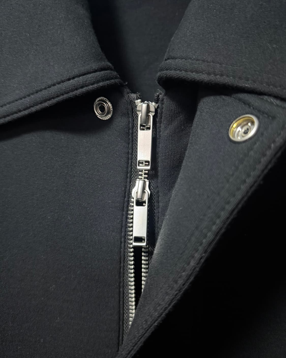 자라 네이비 남색 봄버 블루종 집업 카라 투웨이 M 95 미니멀 점퍼 상품이미지5