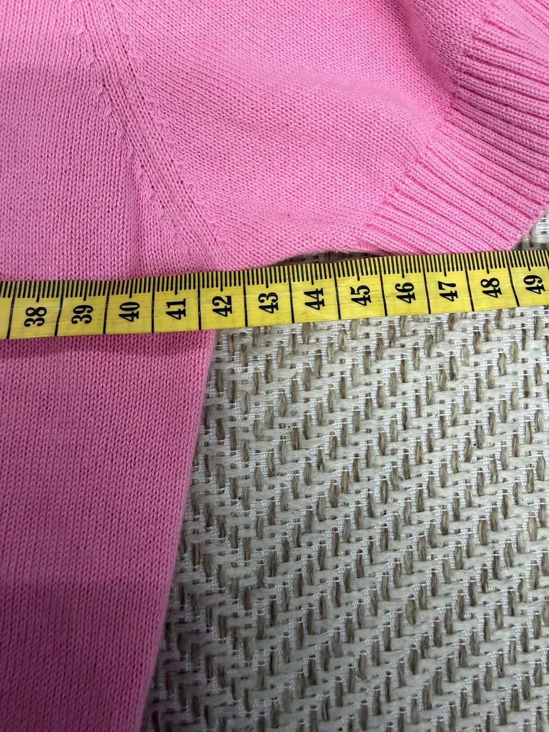 정품) 마리떼프랑소와저버 핑크 반팔 니트 OS 상품이미지7