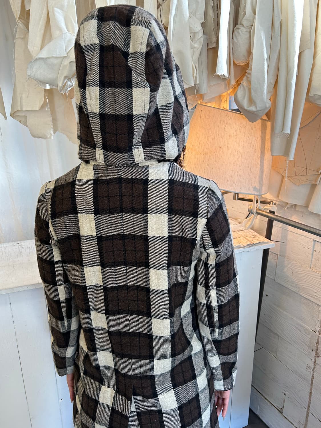 APC 체크 코트 상품이미지2