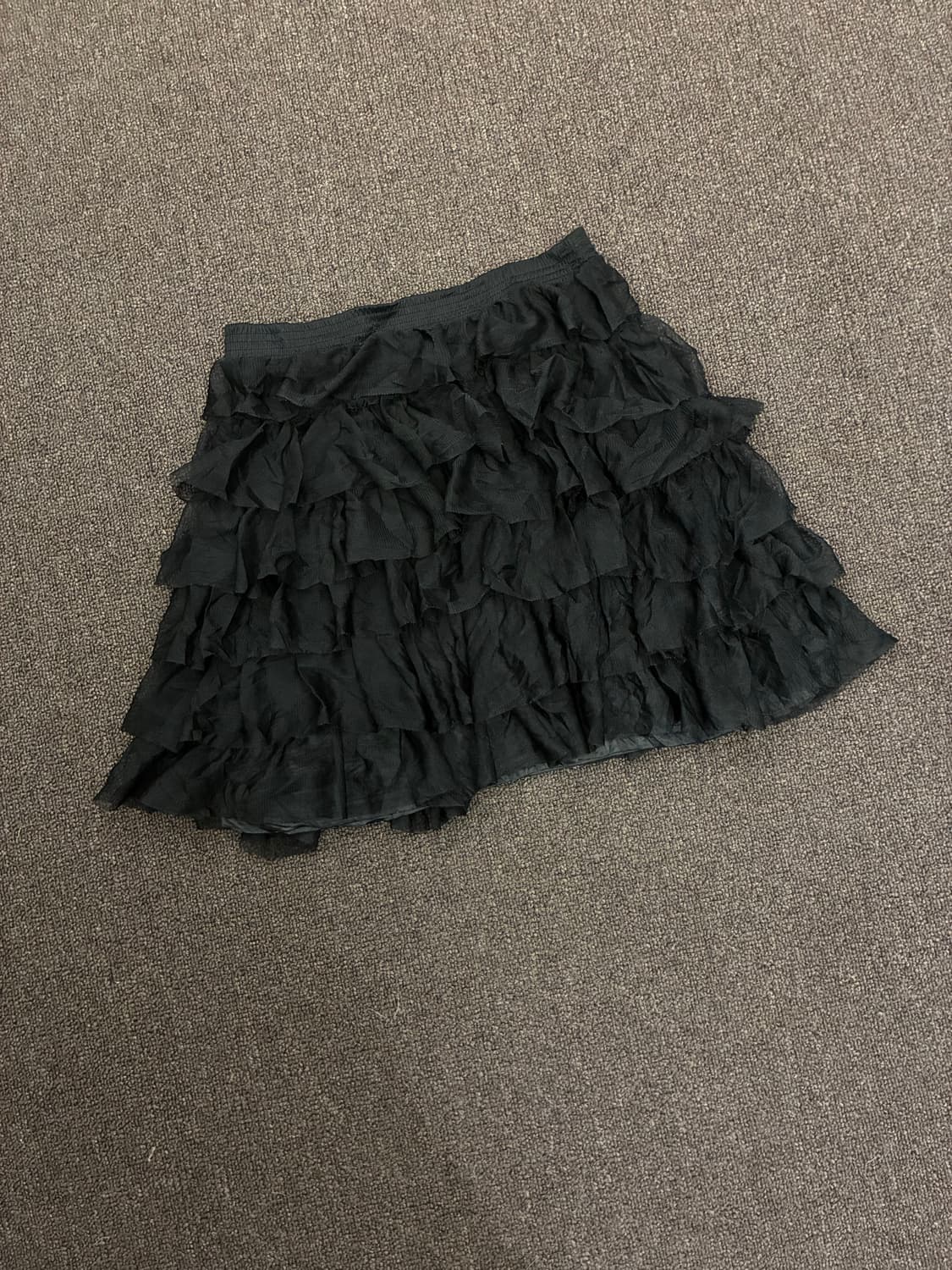 M)Japanese vintage 여성 프릴 캉캉 미니 스커트 상품이미지5