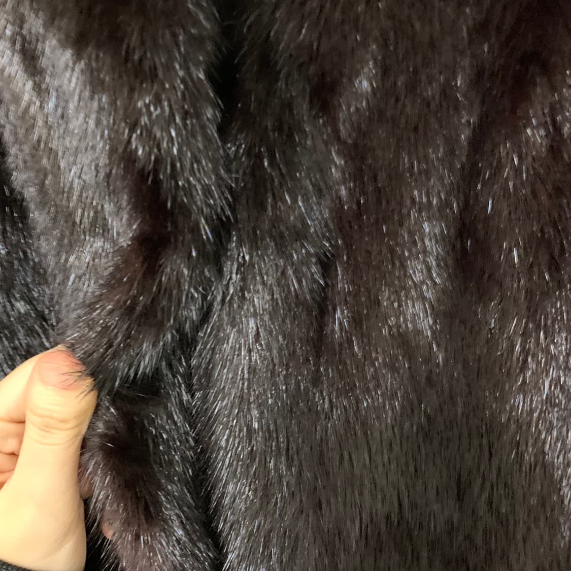 jpn 일본 빈티지 밍크 리얼 퍼 자켓 숏코트 블랙 상품이미지3