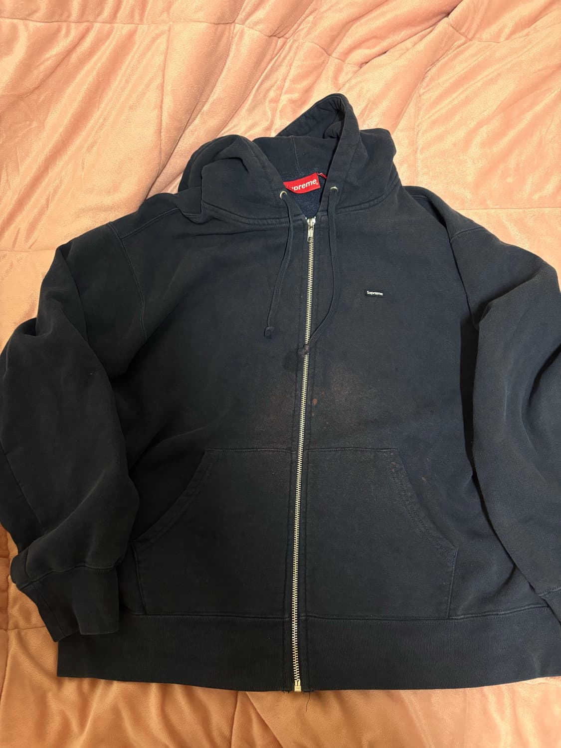 슈프림 후드집업 네이비 미디엄  상품이미지1