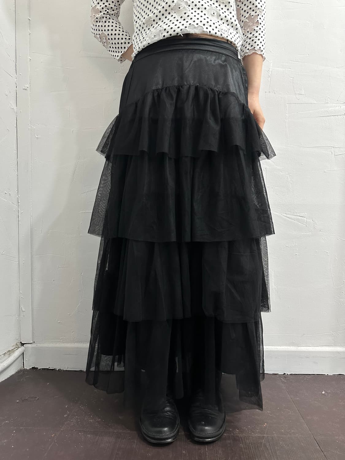 grl sha layered long skirt 상품이미지2