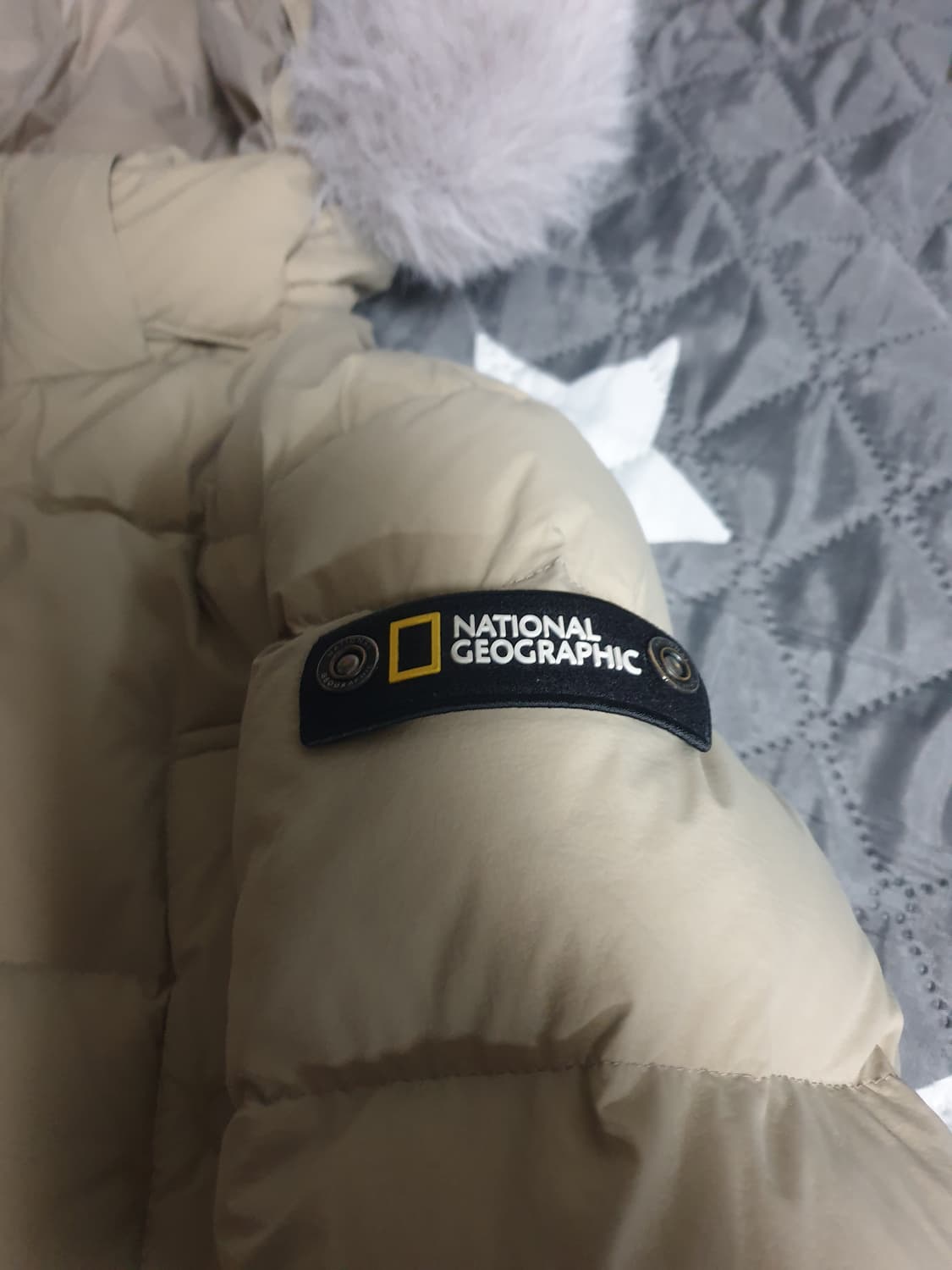내셔널지오그래픽 키즈 매너티 덕다운 혜비 패딩 베이지 (130) 상품이미지3