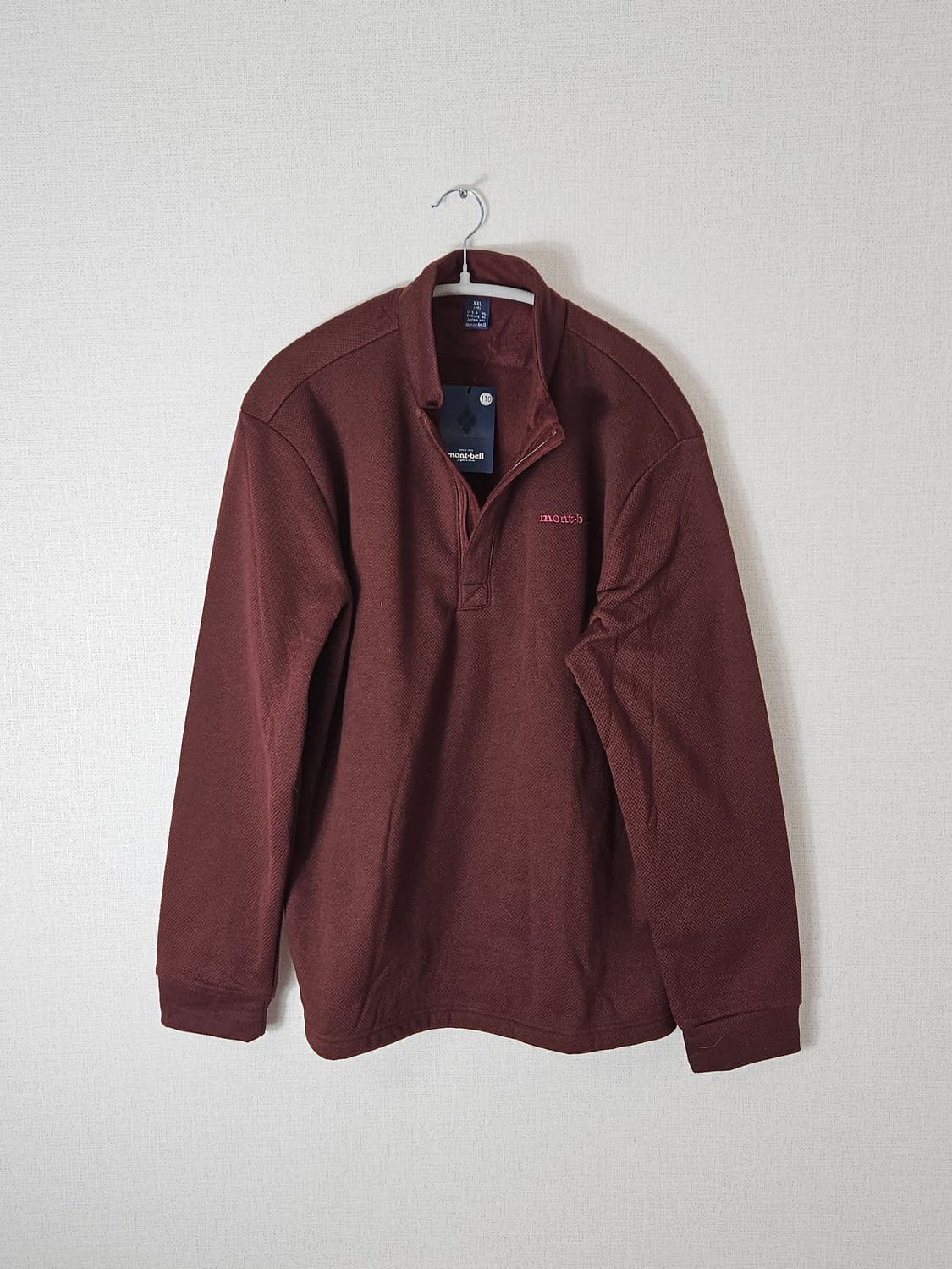 몽벨 하프집업 기능성 플리스 티셔츠 XXL (새상품) 상품이미지1