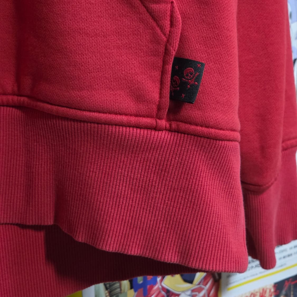 나이키 레드 스컬 프린팅 그래픽 후드티 상품이미지6