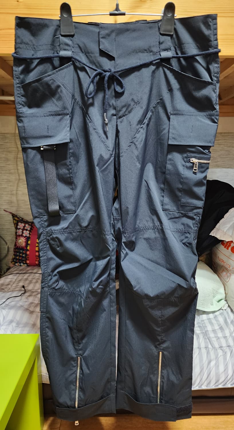 [S] 젠사이 멀티 카고 스트링 지퍼팬츠 카고팬츠 테크웨어 상품이미지1