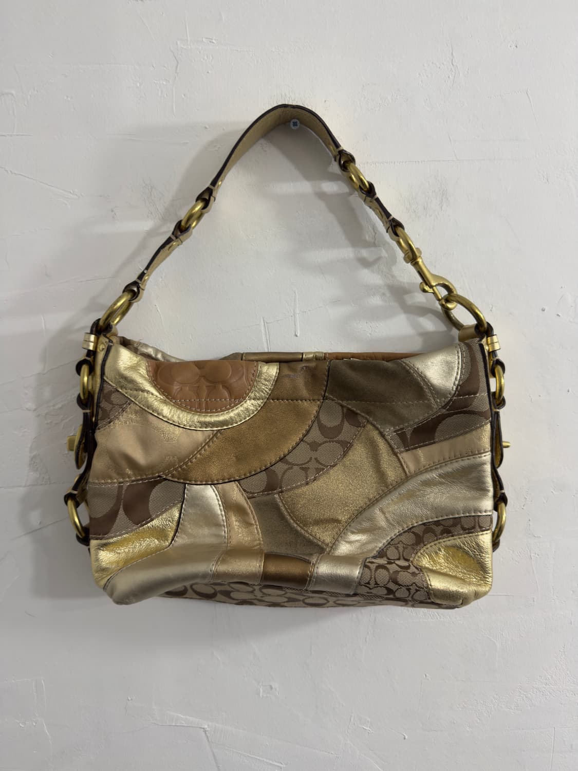 coach 2000s gold patchwork bag 상품이미지2