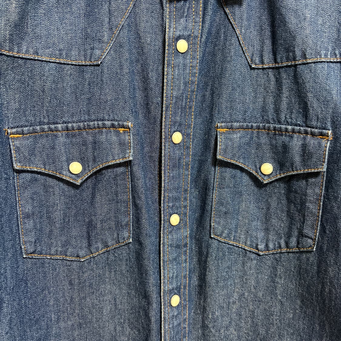 지유 데님 웨스턴 셔츠 / 블루, S 상품이미지5