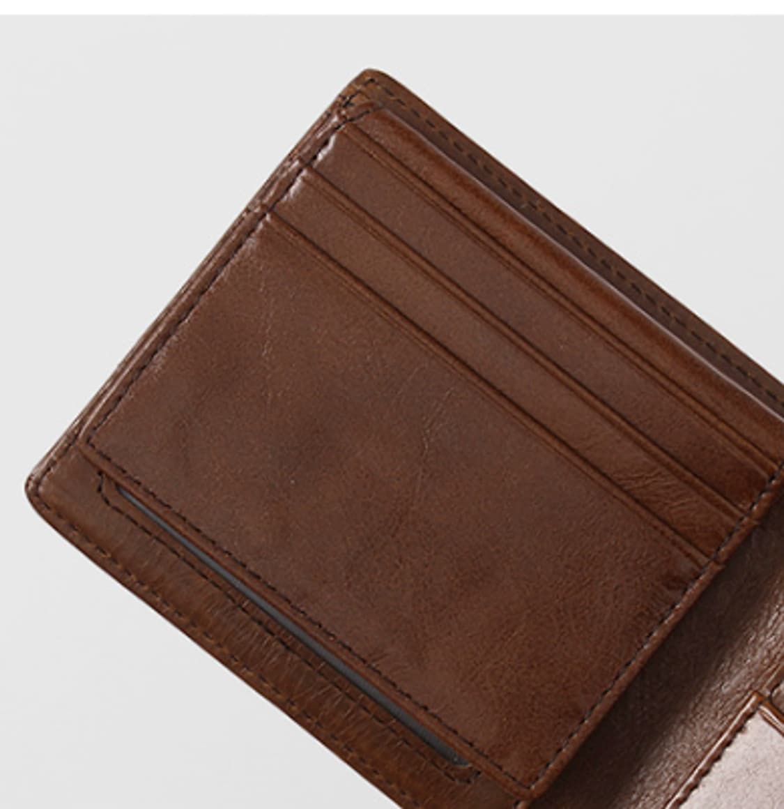 클래식 고급 남성 소가죽 반지갑 판매 상품이미지7