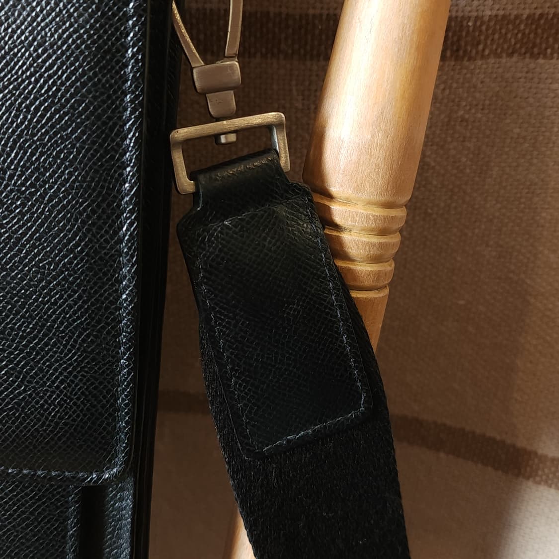 90s 발리 헤비레더 크로스백 사피아노 레더 메신져백 블랙 상품이미지4