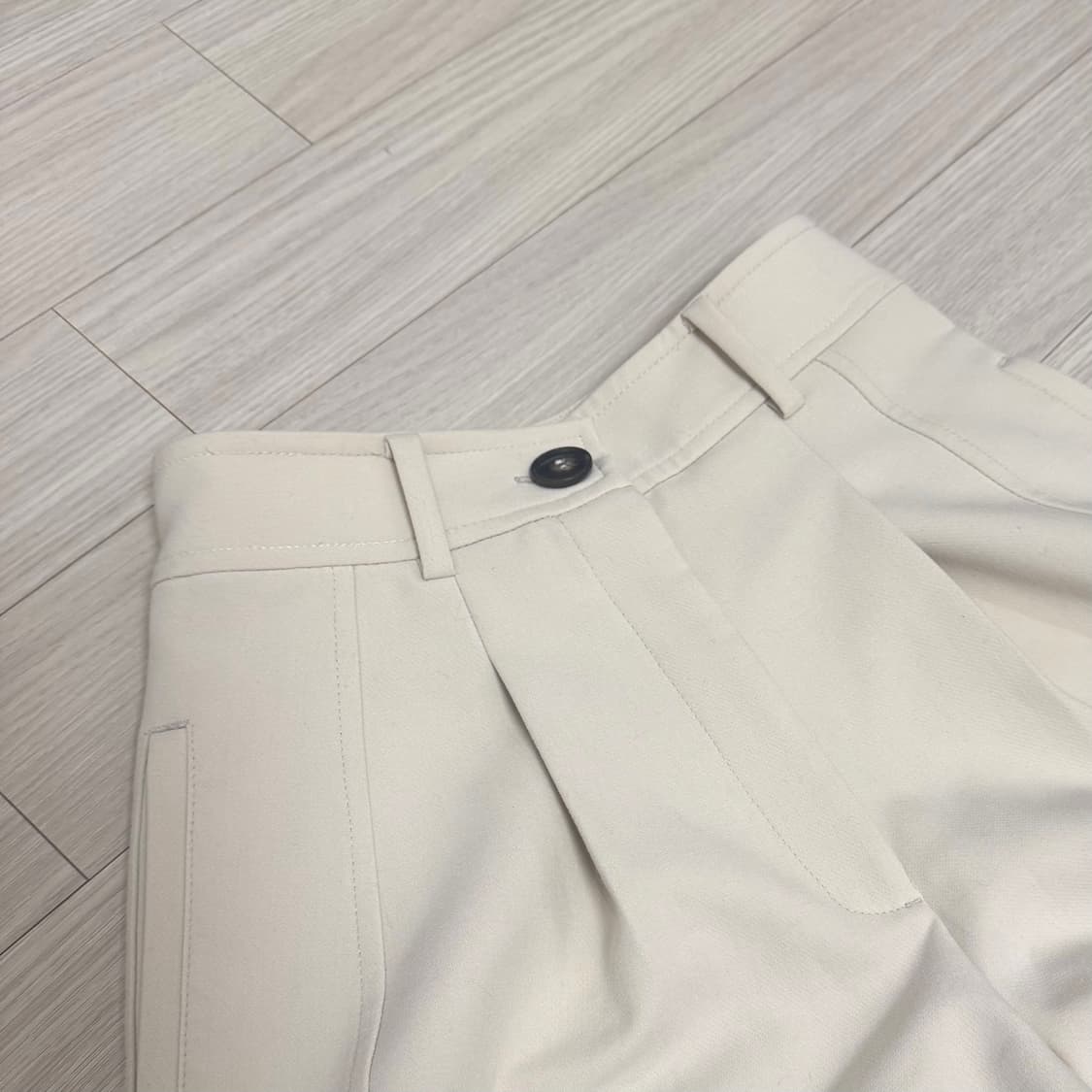 (xs) 자라 와이드 아이보리 팬츠 상품이미지4