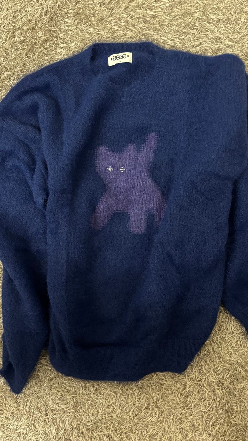 aeae FLASHED CATS ANGORA KNIT 상품이미지1