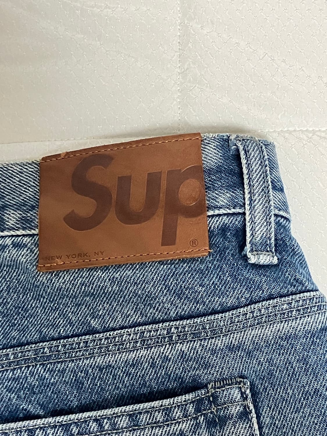 슈프림 S로고 루즈핏 데님팬츠 36 상품이미지5