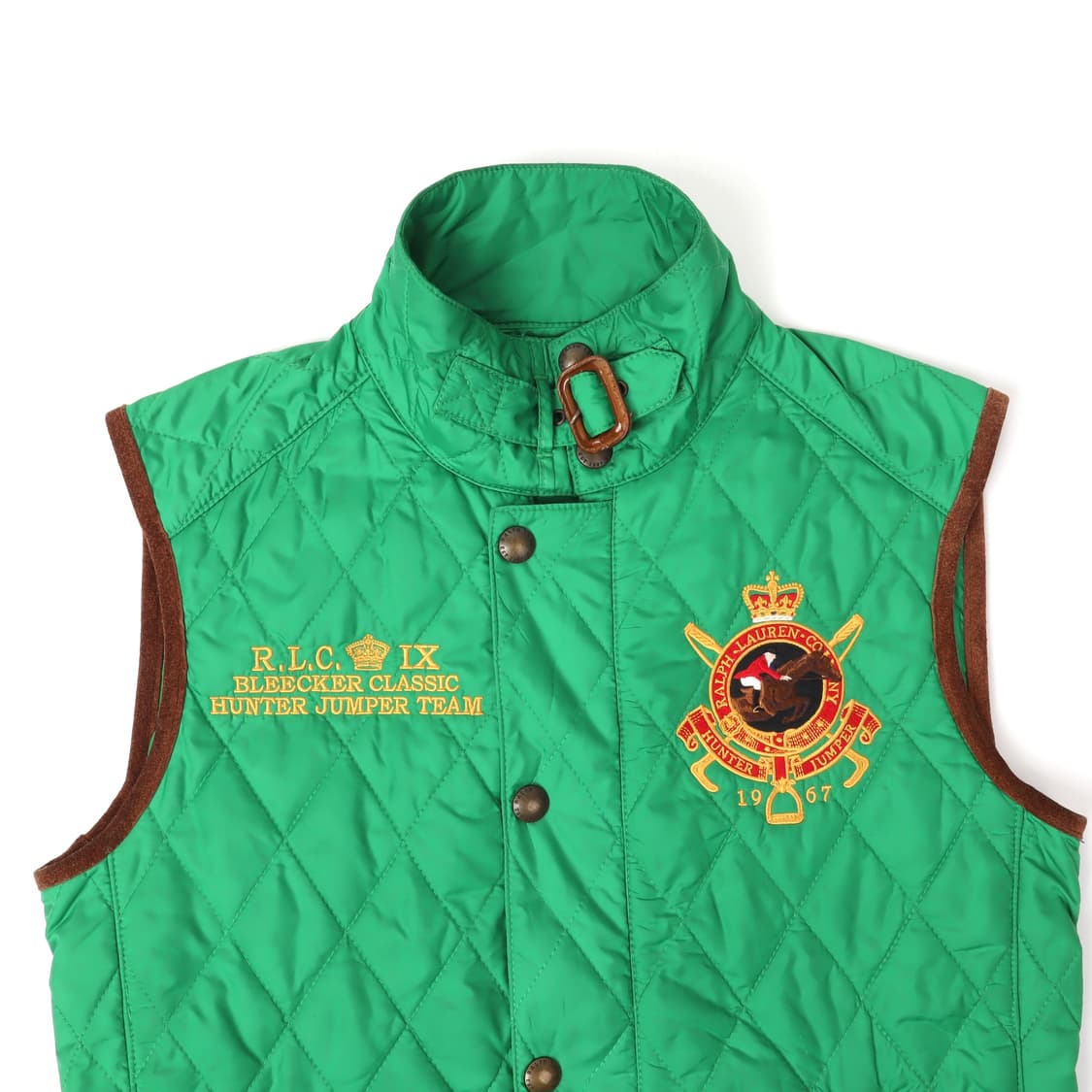 랄프로렌 라이트 그린 rlc 퀄팅 베스트 상품이미지3