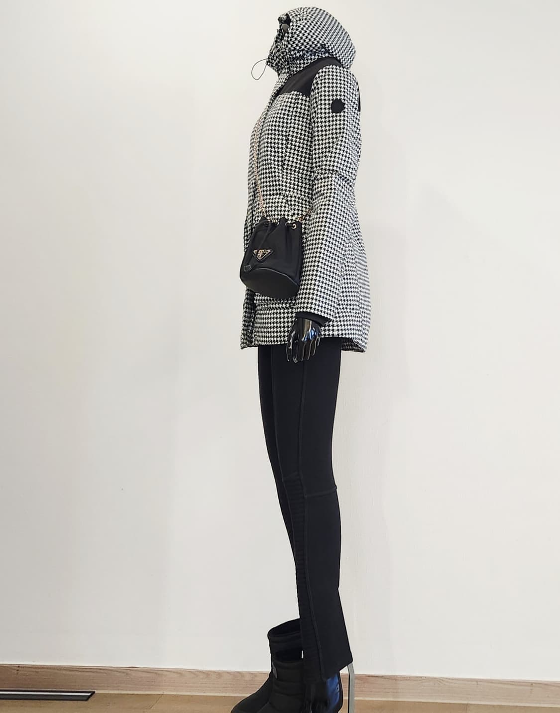 체크 패딩점퍼  상품이미지3