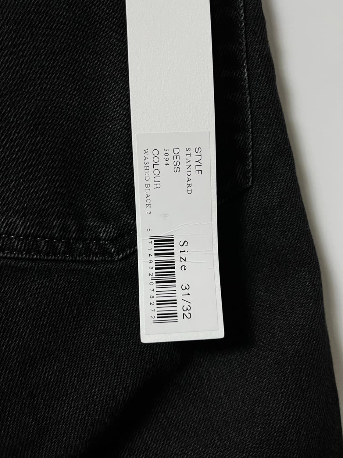 썬플라워 블랙 데님 팬츠 31/32 상품이미지3