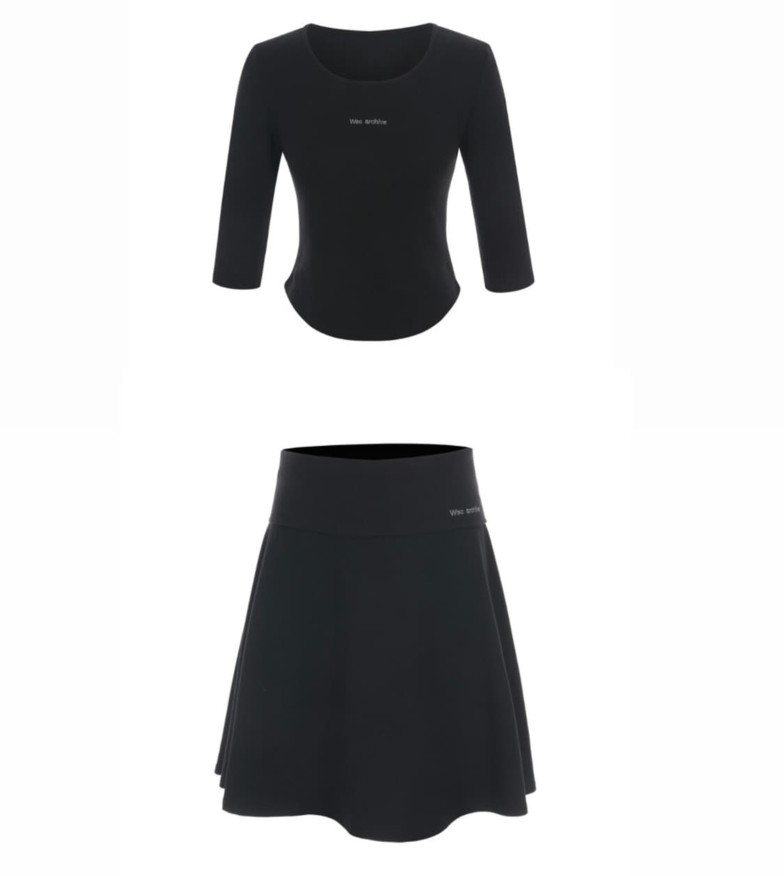 wsc -tee&skirt 세트 상품이미지1