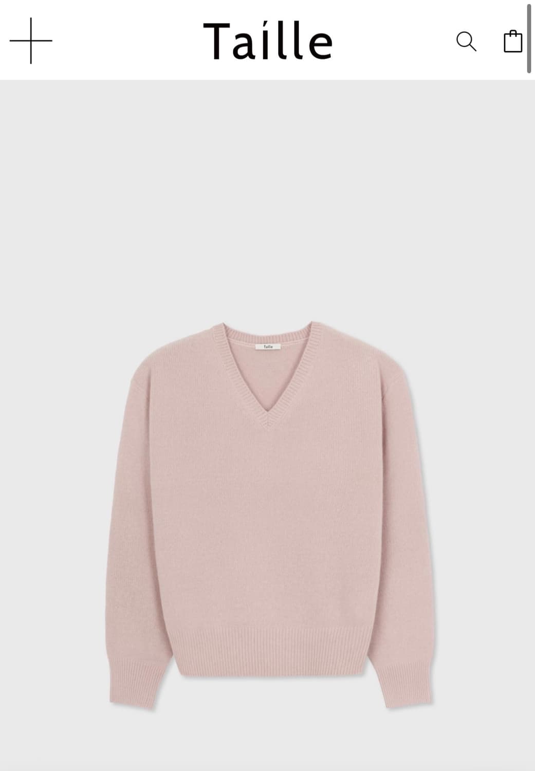 타일레 브이넥 니트 2사이즈 상품이미지1