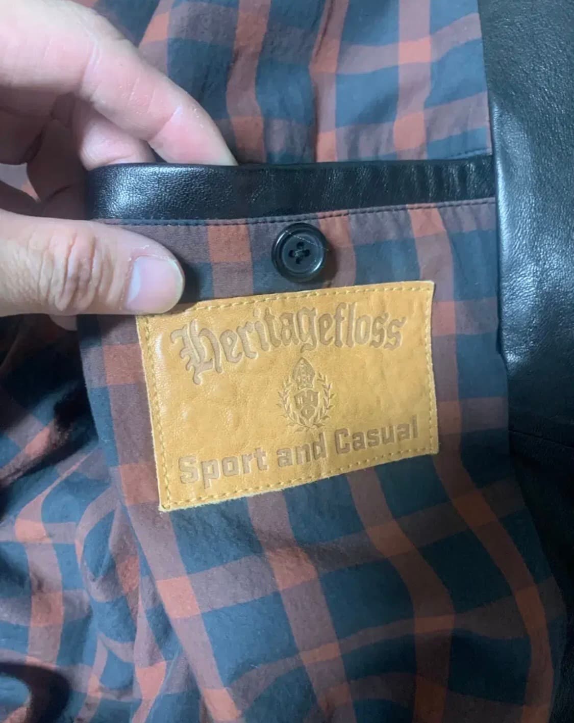 헤리티지플로스 램스킨 레더 블루종 블랙 m 상품이미지7