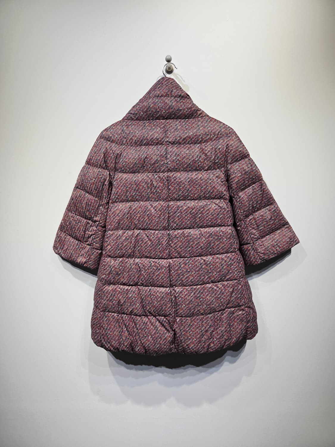 에르노(Herno) 트위드 패턴 7부 하프넥 구스다운 패딩 상품이미지6