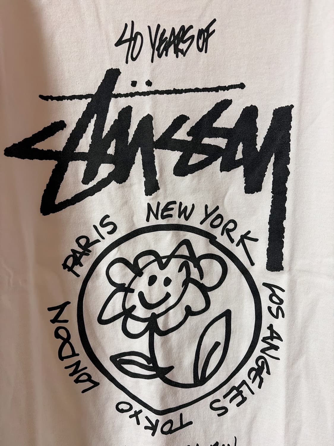 스투시 x 마크 제이콥스 40 월드투어 티셔츠 판매합니다. 상품이미지3