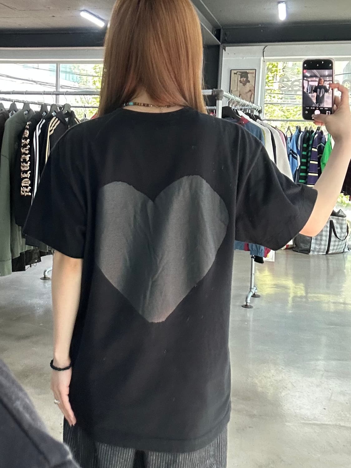 꼼데가르송 빅 백로고 플레이 하트 반팔티 상품이미지1