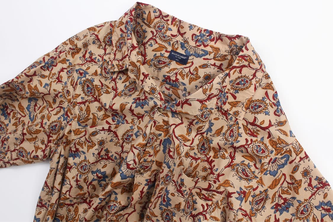 Back Number Paisley Open Collar Shirt 상품이미지4