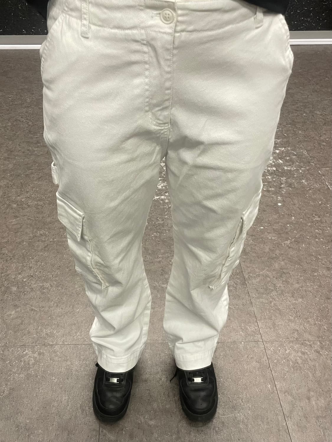 화이트 카고 팬츠 상품이미지2