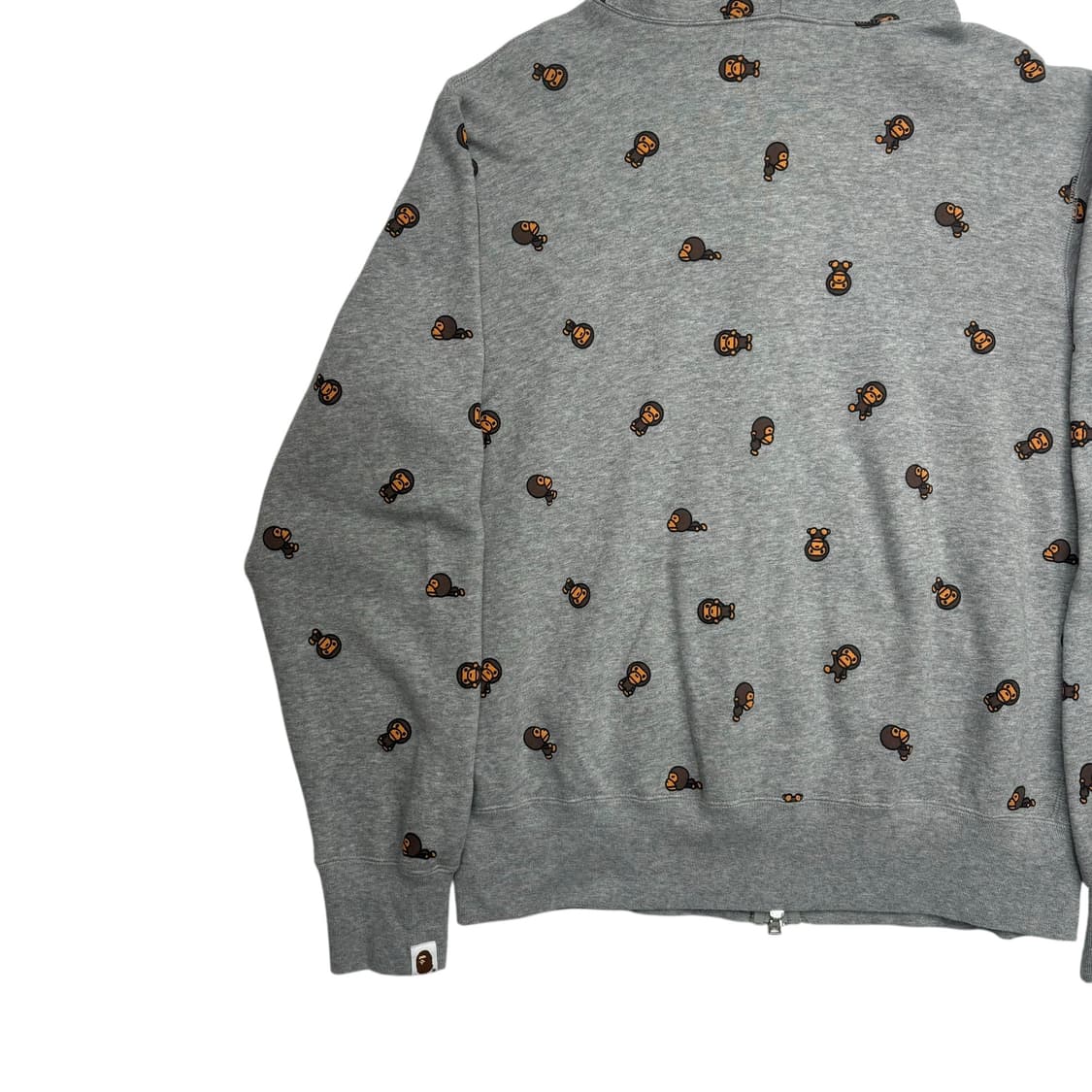 베이프 베이비 마일로 모노그램 풀 오버 후드집업 L 상품이미지6