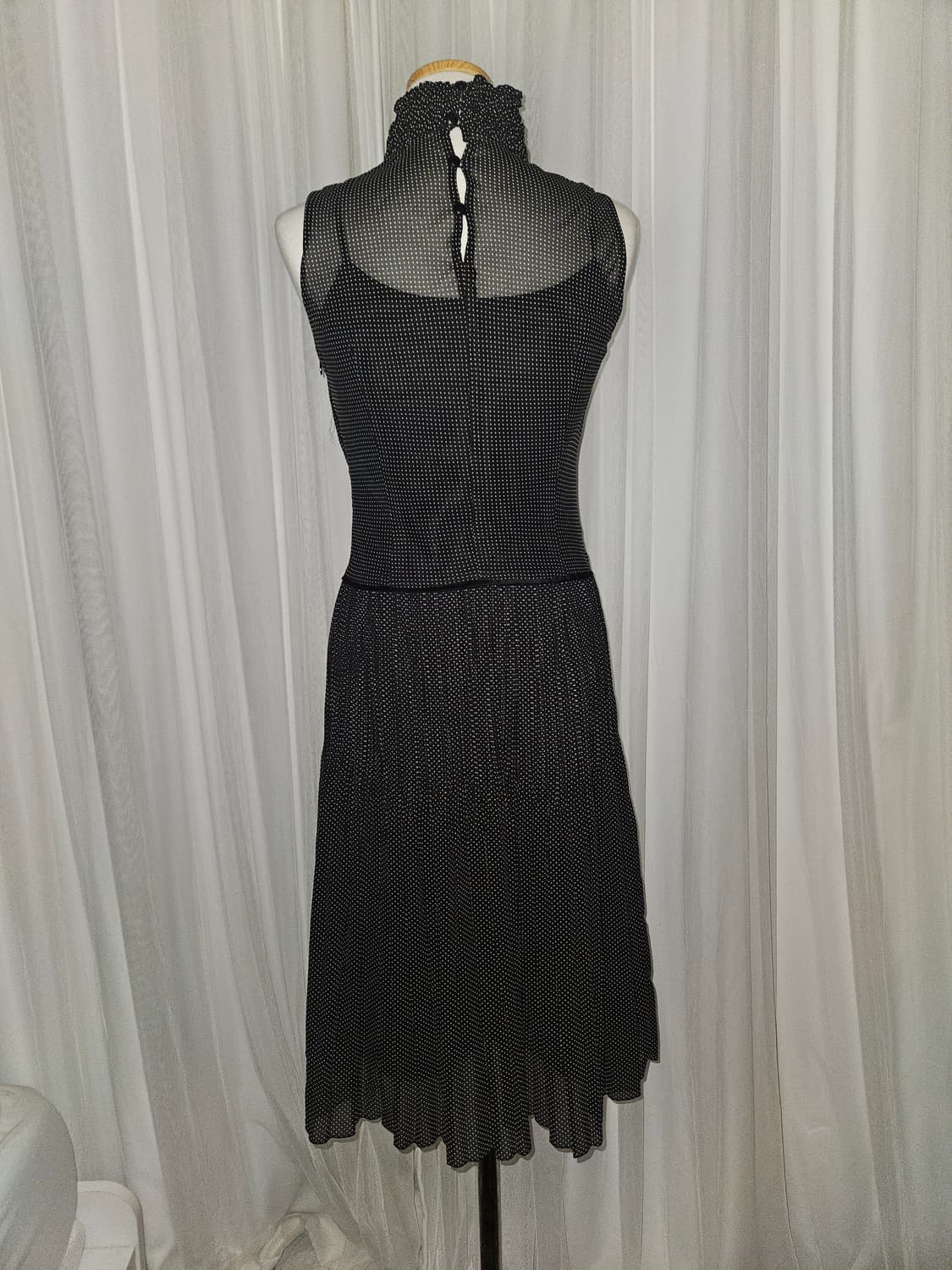 comme ca ism 도트 셔링 홀터넥 원피스 니혼진 공겜여주 히메갸루 상품이미지2