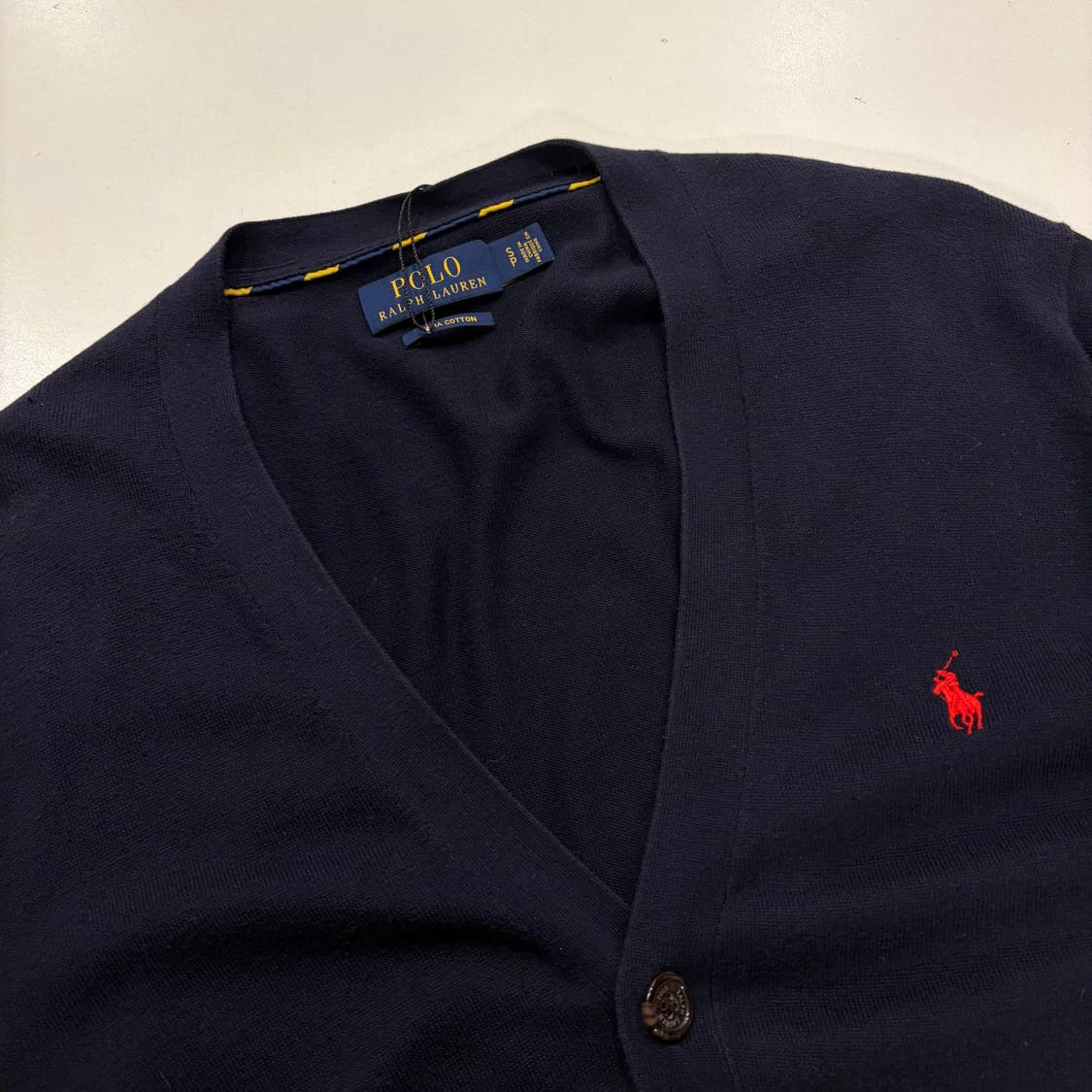 [S] 폴로 랄프로렌 피마코튼 네이비 가디건 B366 상품이미지3