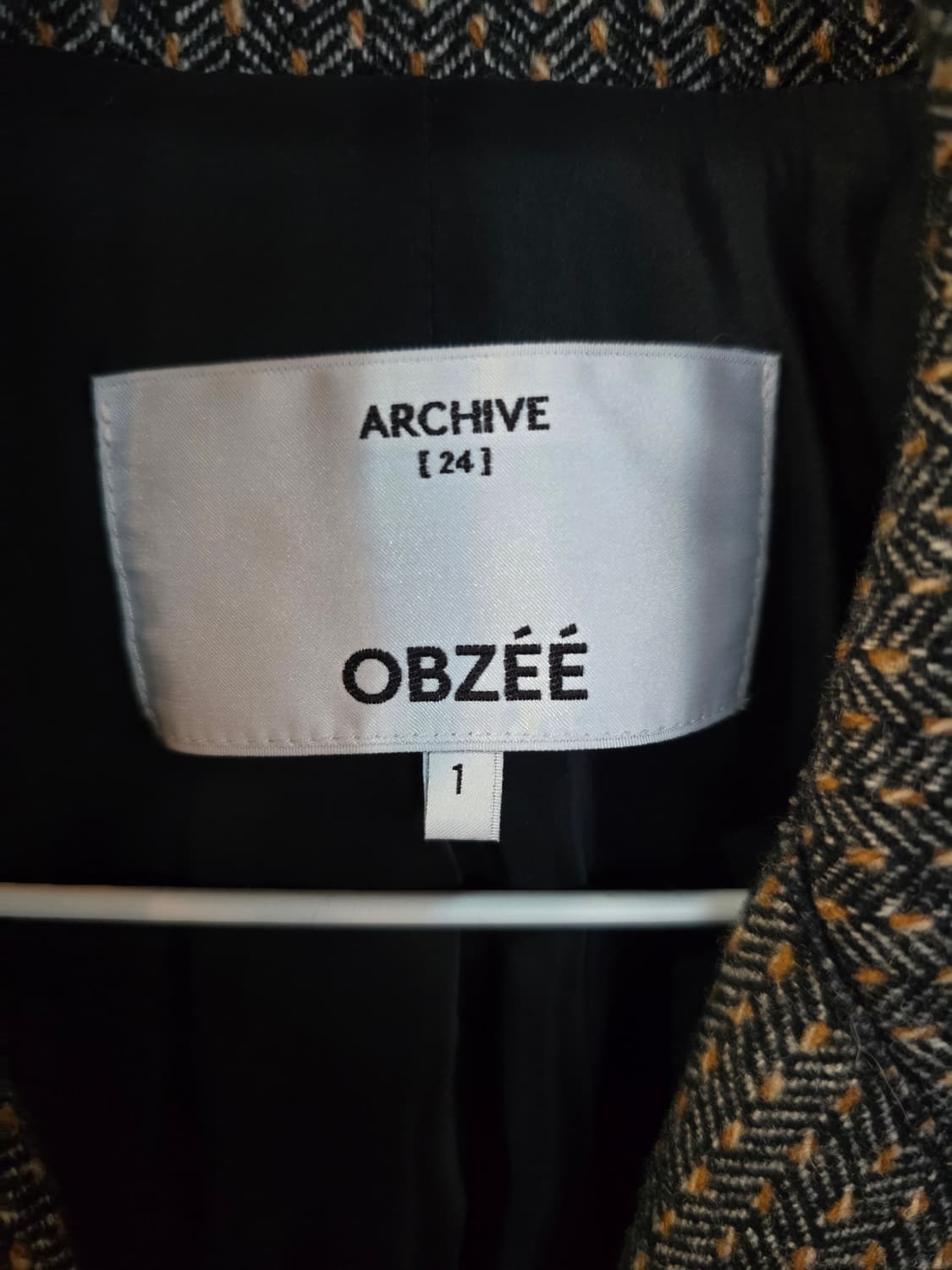 OBZEE 헤링본 더블 자켓 상품이미지4