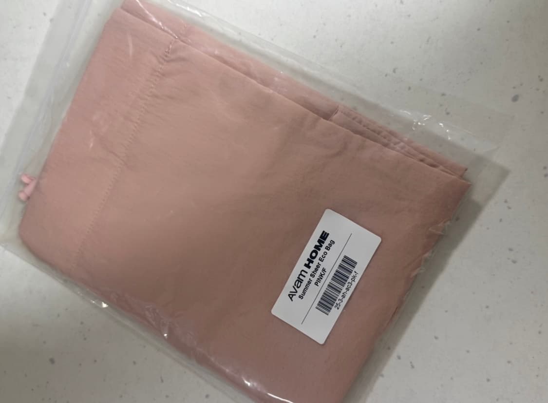 아밤홈 썸머 에코백 새상품 핑크 (79000원) 상품이미지8