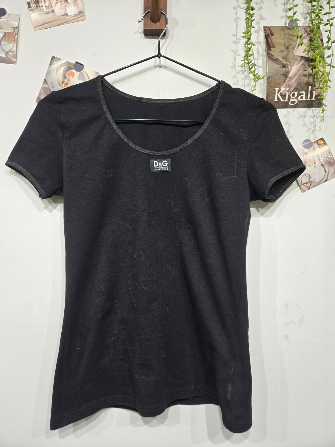 돌체앤가바나 D&G 블랙 반팔 티셔츠 상품이미지3