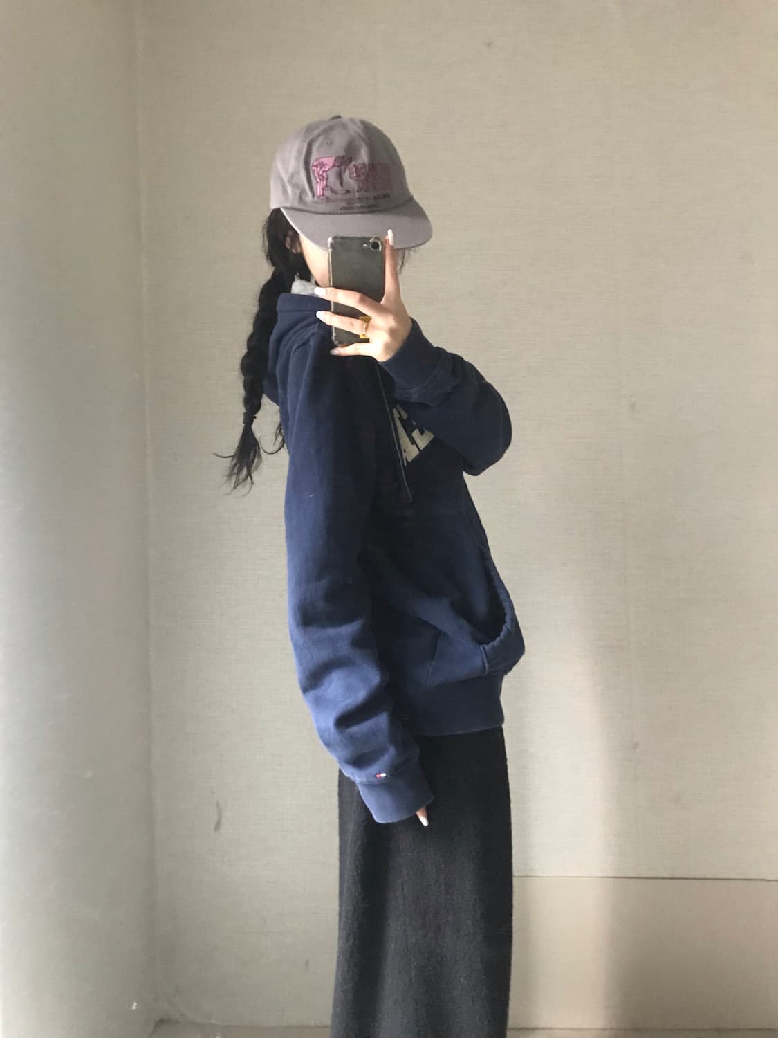 타미힐피거 네이비 후드집업 상품이미지2