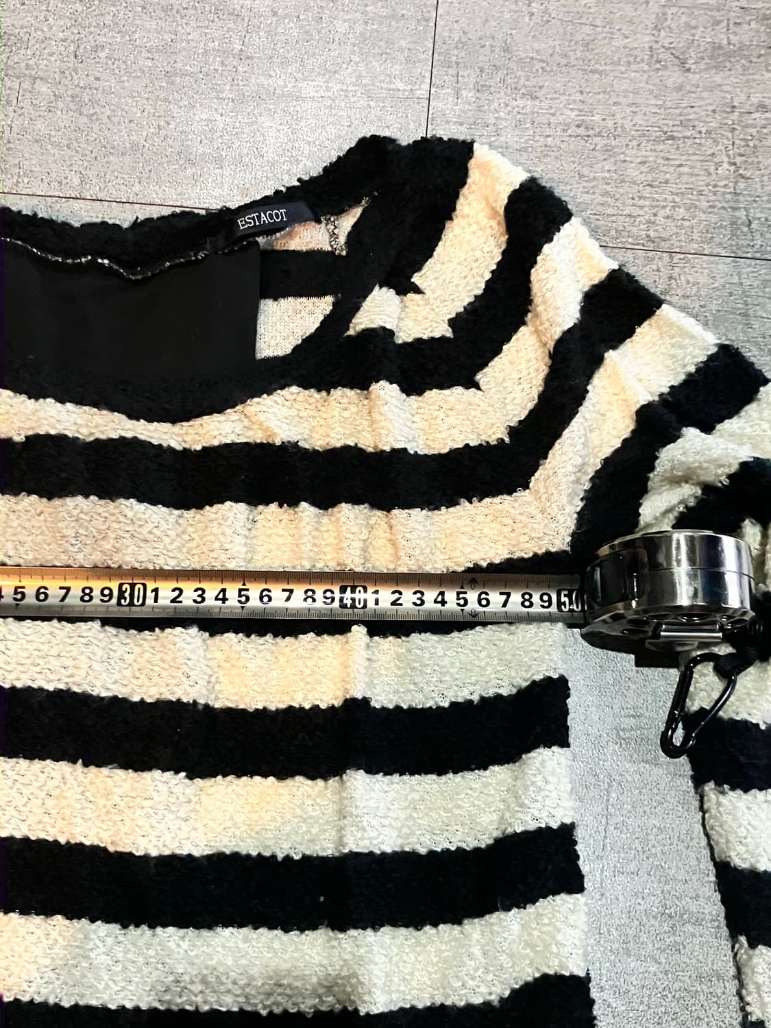 일본빈티지 Estacot 핀터깔y2k 하구미모리걸 페어리 리본 니트스웨터 상품이미지3