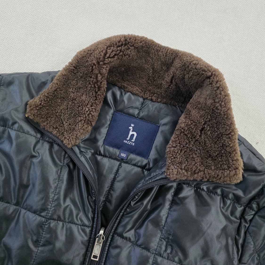 [100] 헤지스 양털 퀄팅 카라 점퍼 0210J 상품이미지2