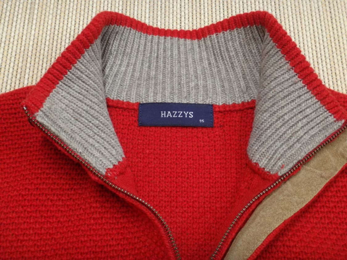 (95) 헤지스 톤온톤 컬러트위드 반집업 하이넥 니트 상품이미지8