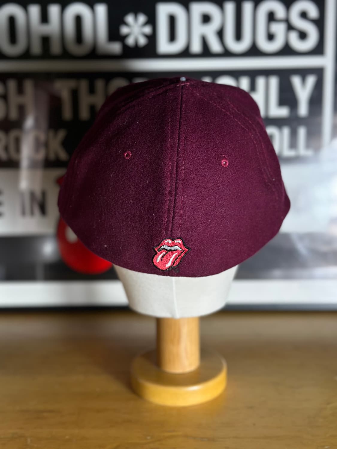 90s Rolling Stones 빈티지 롤링스톤즈 투어 울 모자 상품이미지2